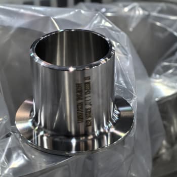 ASME B16.9 Mides dels extrems de l'articulació de la solapa